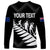 Personalised New Zealand Football Ferns Long Sleeve Shirt Women's World Cup 2023 Sporty Vibes LT7 - Polynesian Pride