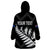 Personalised New Zealand Football Ferns Wearable Blanket Hoodie Women's World Cup 2023 Sporty Vibes LT7 - Polynesian Pride