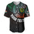 Personalised Vanuatu Baseball Jersey Turtle Chest Tattoo Flag Color - Penama LT7 - Polynesian Pride