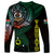 Personalised Vanuatu Long Sleeve Shirt Turtle Chest Tattoo Flag Color - Penama LT7 - Polynesian Pride