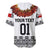 (Custom Personalised) Tonga Emancipation Day Baseball Jersey Independence Day - Fancy Kahoa Heilala Flower - White Black LT8 - Polynesian Pride