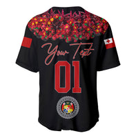 (Custom Personalised) Tonga Emancipation Day Baseball Jersey Independence Day - Unique Kahoa Heilala Flower - Black LT8 - Polynesian Pride