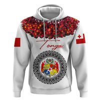 Custom Tonga Hoodie Emancipation Day Unique Kahoa Heilala Flower White LT8 - Polynesian Pride