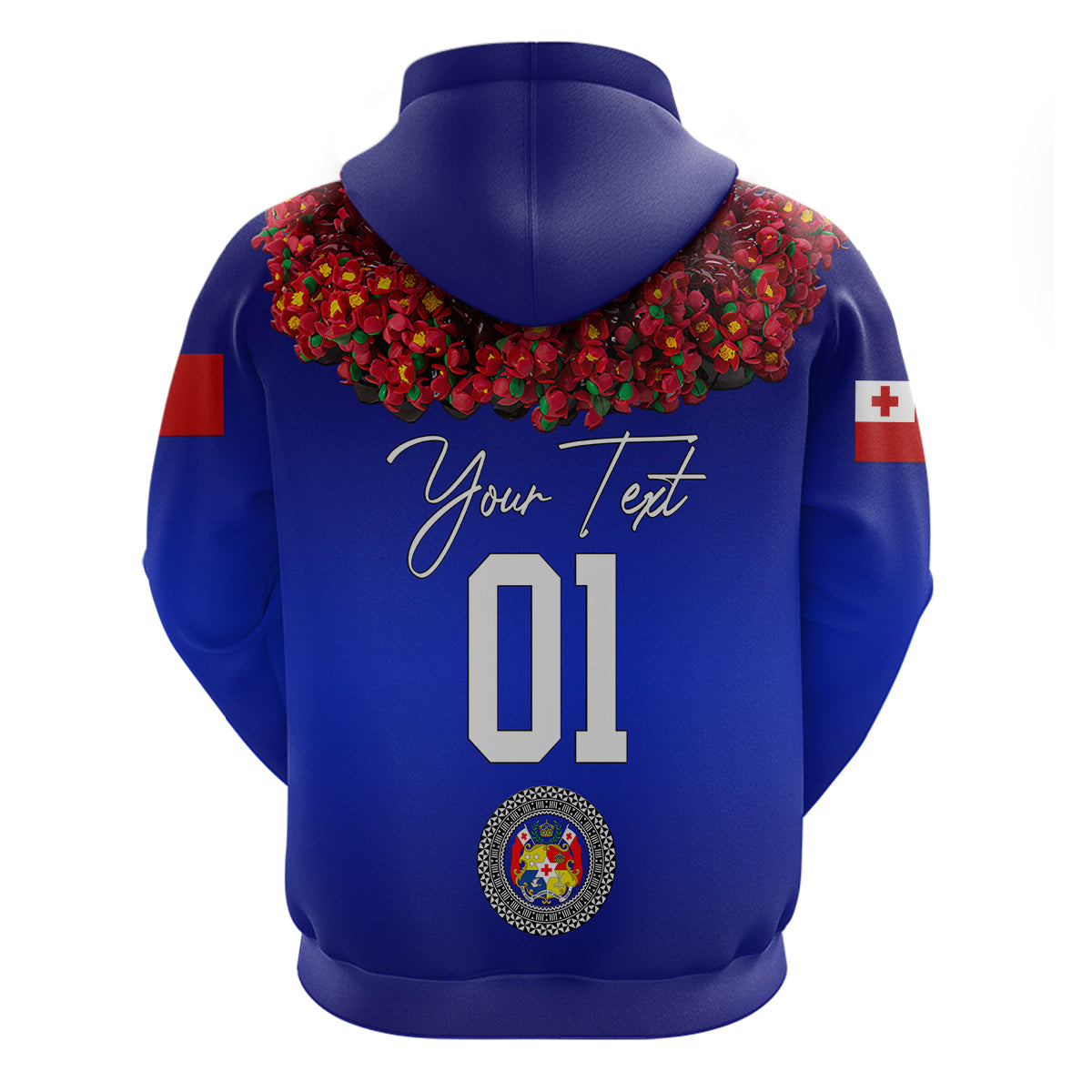 Custom Tonga Hoodie Emancipation Day Unique Kahoa Heilala Flower Blue LT8 - Polynesian Pride