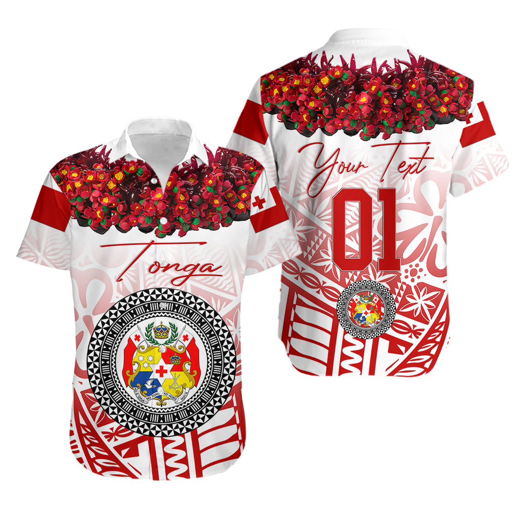 (Custom Personalised) Tonga Emancipation Day Hawaiian Shirt Independence Day - Kupesi Kahoa Heilala Flower - White LT8 White - Polynesian Pride