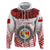 Custom Tonga Hoodie Emancipation Day Kupesi Kahoa Heilala Flower White LT8 - Polynesian Pride