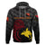 Custom Papua New Guinea Barramundis Cricket Hoodie Birds of Paradise Paradisaea Raggiana Original Black LT8 - Polynesian Pride