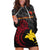 (Custom Personalised) Papua New Guinea Barramundis Cricket Hoodie Dress Birds Of Paradise Paradisaea Raggiana Original - Black LT8 - Polynesian Pride