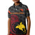 (Custom Personalised) Papua New Guinea Barramundis Cricket Kid Polo Shirt Birds Of Paradise Paradisaea Raggiana Original - Black LT8 Kid Black - Polynesian Pride