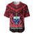 Samoa Independence Day Baseball Jersey Ulafa Polynesian Unique Red No1 LT9 - Polynesian Pride