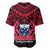 Samoa Independence Day Baseball Jersey Ulafa Polynesian Unique Red No1 LT9 - Polynesian Pride