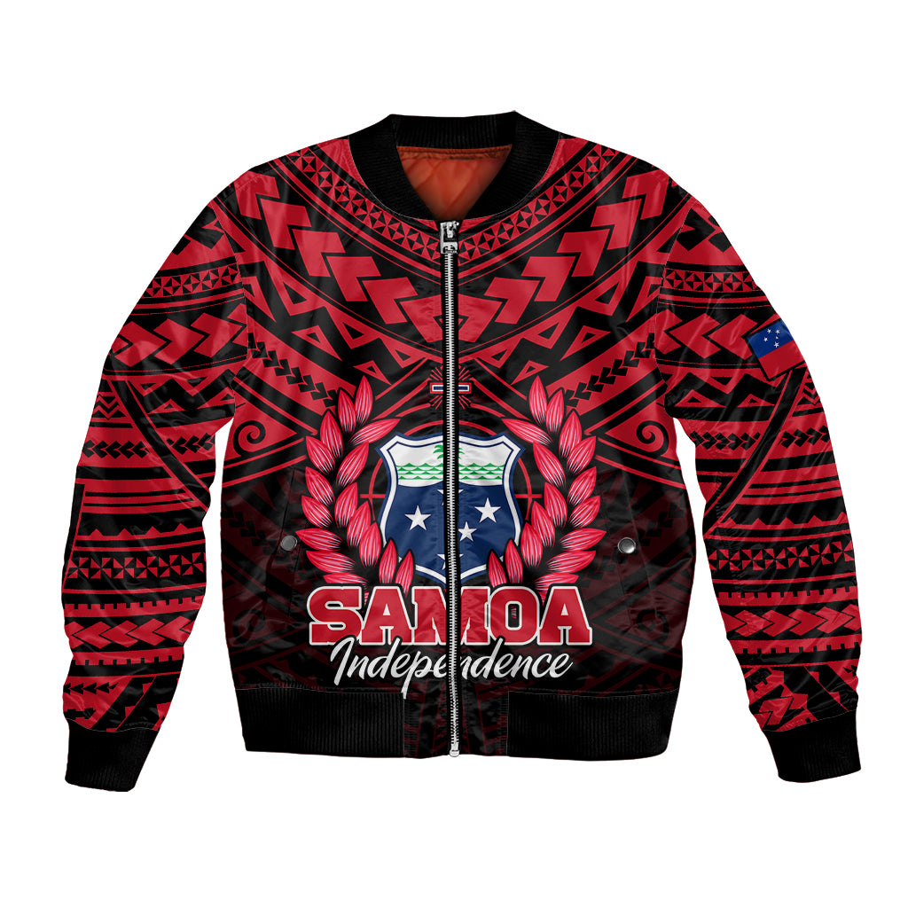 Samoa Independence Day Bomber Jacket Ulafa Polynesian Unique Red No1 LT9 Unisex Red - Polynesian Pride