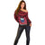 Samoa Independence Day Off Shoulder Sweater Ulafa Polynesian Unique Red No1 LT9 - Polynesian Pride