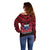 Samoa Independence Day Off Shoulder Sweater Ulafa Polynesian Unique Red No1 LT9 - Polynesian Pride