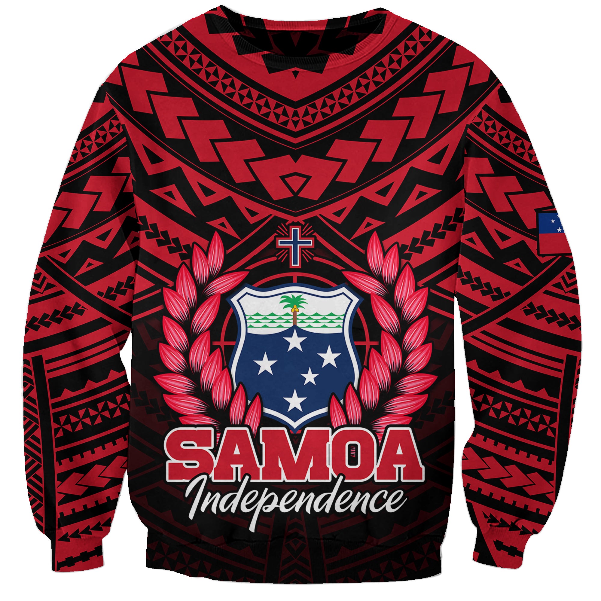 Samoa Independence Day Sweatshirt Ulafa Polynesian Unique Red No1 LT9 Unisex Red - Polynesian Pride