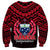 Samoa Independence Day Sweatshirt Ulafa Polynesian Unique Red No1 LT9 - Polynesian Pride