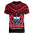 Samoa Independence Day Women V Neck T Shirt Ulafa Polynesian Unique Red No1 LT9 - Polynesian Pride