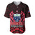 Samoa Independence Day Baseball Jersey Ulafa Polynesian Unique Red No2 LT9 - Polynesian Pride