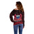 Samoa Independence Day Off Shoulder Sweater Ulafa Polynesian Unique Red No2 LT9 - Polynesian Pride