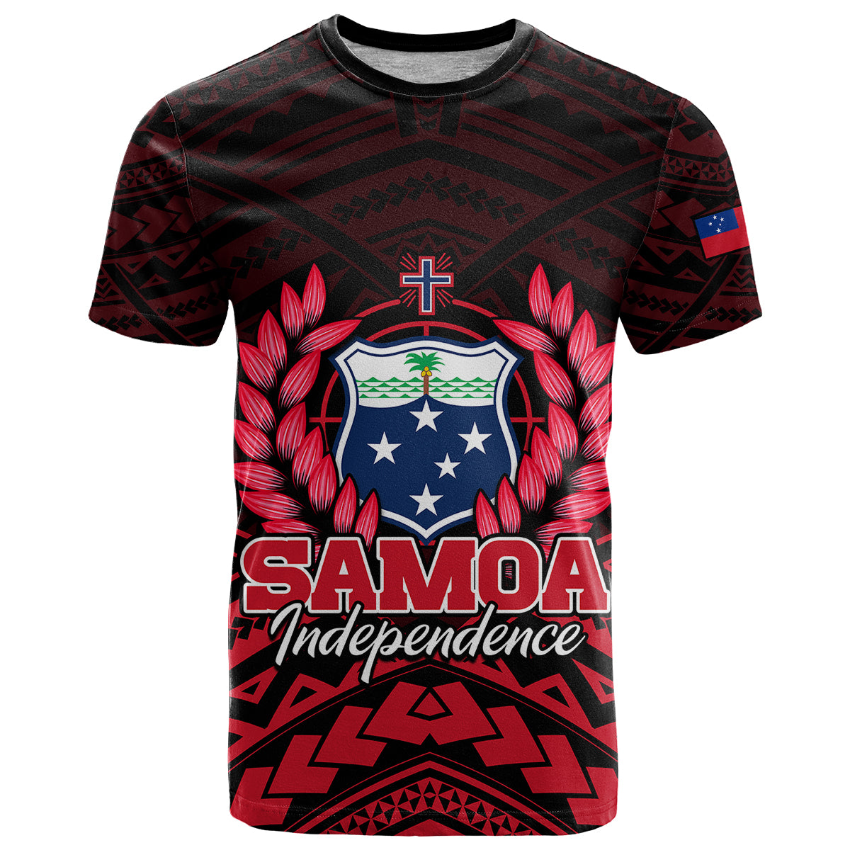 Samoa Independence Day T Shirt Ulafa Polynesian Unique Red No2 LT9 Red - Polynesian Pride