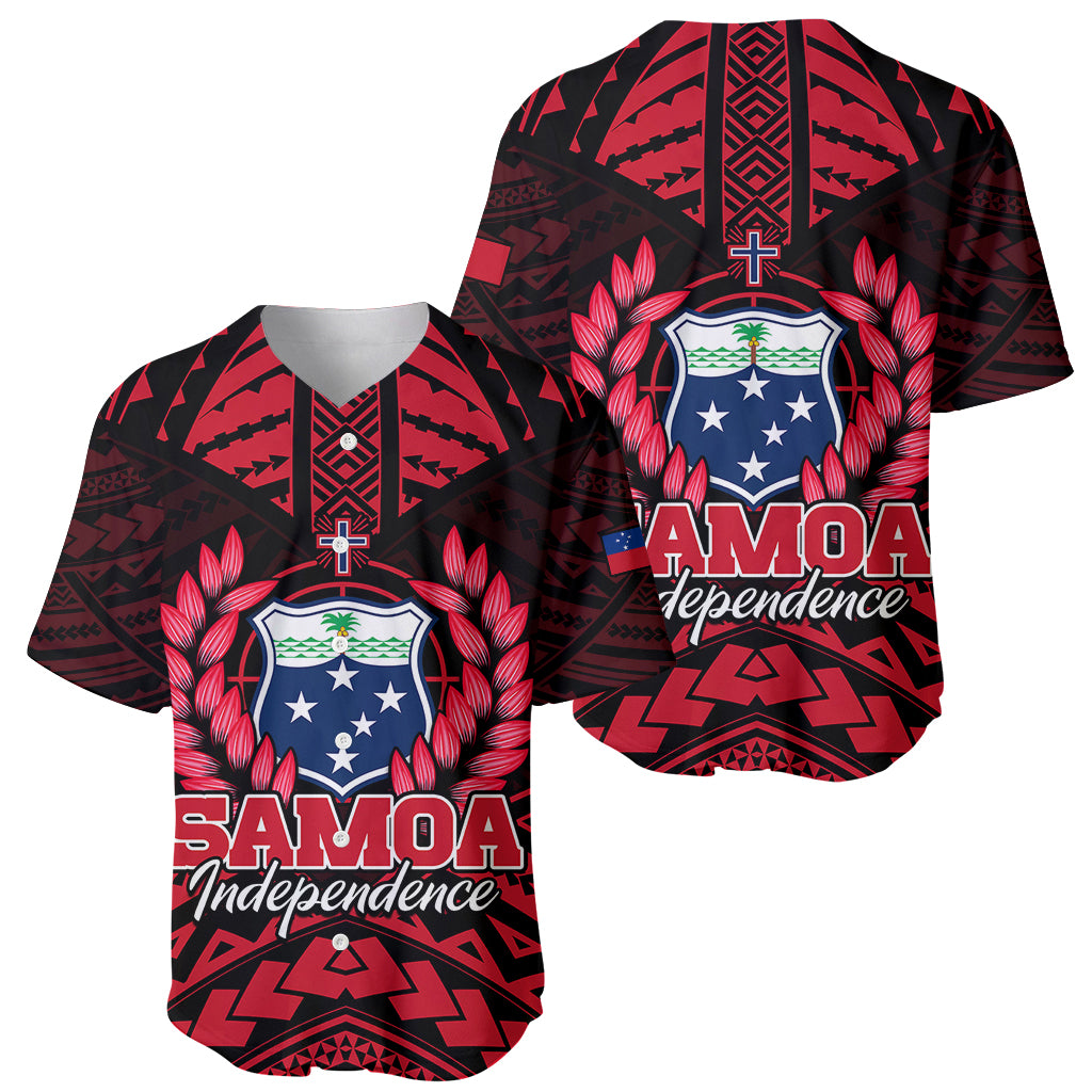 Samoa Independence Day Baseball Jersey Ulafa Polynesian Unique Red No3 LT9 Red - Polynesian Pride