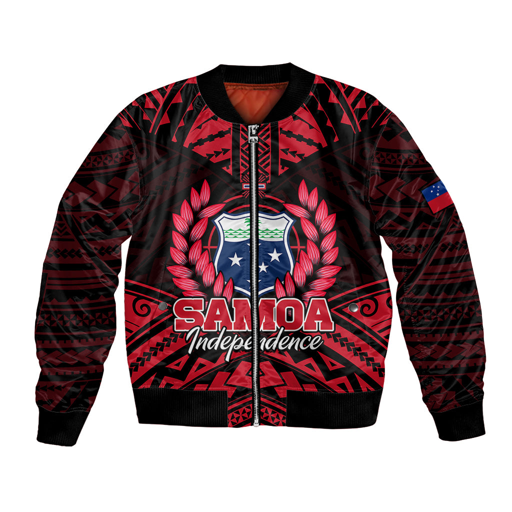 Samoa Independence Day Bomber Jacket Ulafa Polynesian Unique Red No3 LT9 Unisex Red - Polynesian Pride