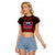 Samoa Independence Day Raglan Cropped T Shirt Ulafa Polynesian Unique Red No3 LT9 Female Red - Polynesian Pride