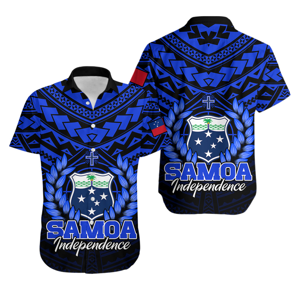 Samoa Independence Day Hawaiian Shirt Ulafa Polynesian Unique Blue No1 LT9 Blue - Polynesian Pride