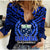 Samoa Independence Day Women Casual Shirt Ulafa Polynesian Unique Blue No1 LT9 Female Blue - Polynesian Pride