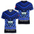 Samoa Independence Day Women V Neck T Shirt Ulafa Polynesian Unique Blue No1 LT9 Female Blue - Polynesian Pride