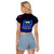 Samoa Independence Day Raglan Cropped T Shirt Ulafa Polynesian Unique Blue No2 LT9 - Polynesian Pride