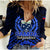 Samoa Independence Day Women Casual Shirt Ulafa Polynesian Unique Blue No2 LT9 Female Blue - Polynesian Pride