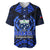 Samoa Independence Day Baseball Jersey Ulafa Polynesian Unique Blue No3 LT9 - Polynesian Pride