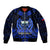 Samoa Independence Day Bomber Jacket Ulafa Polynesian Unique Blue No3 LT9 Unisex Blue - Polynesian Pride