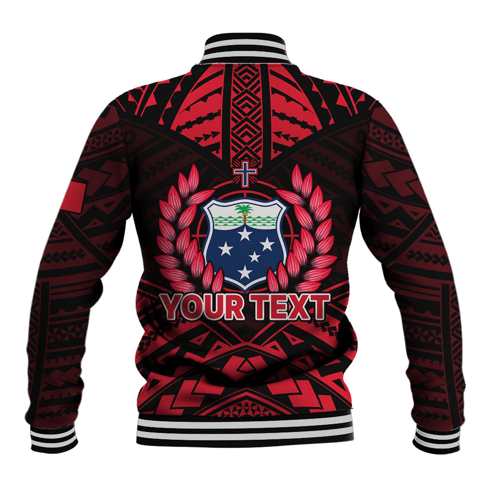 (Custom Personalised) Samoa Independence Day Baseball Jacket Ulafa Polynesian Unique Red No3 LT9 - Polynesian Pride