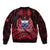 (Custom Personalised) Samoa Independence Day Bomber Jacket Ulafa Polynesian Unique Red No3 LT9 - Polynesian Pride