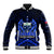 (Custom Personalised) Samoa Independence Day Baseball Jacket Ulafa Polynesian Unique Blue No2 LT9 Unisex Blue - Polynesian Pride