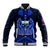 (Custom Personalised) Samoa Independence Day Baseball Jacket Ulafa Polynesian Unique Blue No3 LT9 Unisex Blue - Polynesian Pride