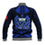 (Custom Personalised) Samoa Independence Day Baseball Jacket Ulafa Polynesian Unique Blue No3 LT9 - Polynesian Pride