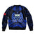 (Custom Personalised) Samoa Independence Day Bomber Jacket Ulafa Polynesian Unique Blue No3 LT9 - Polynesian Pride