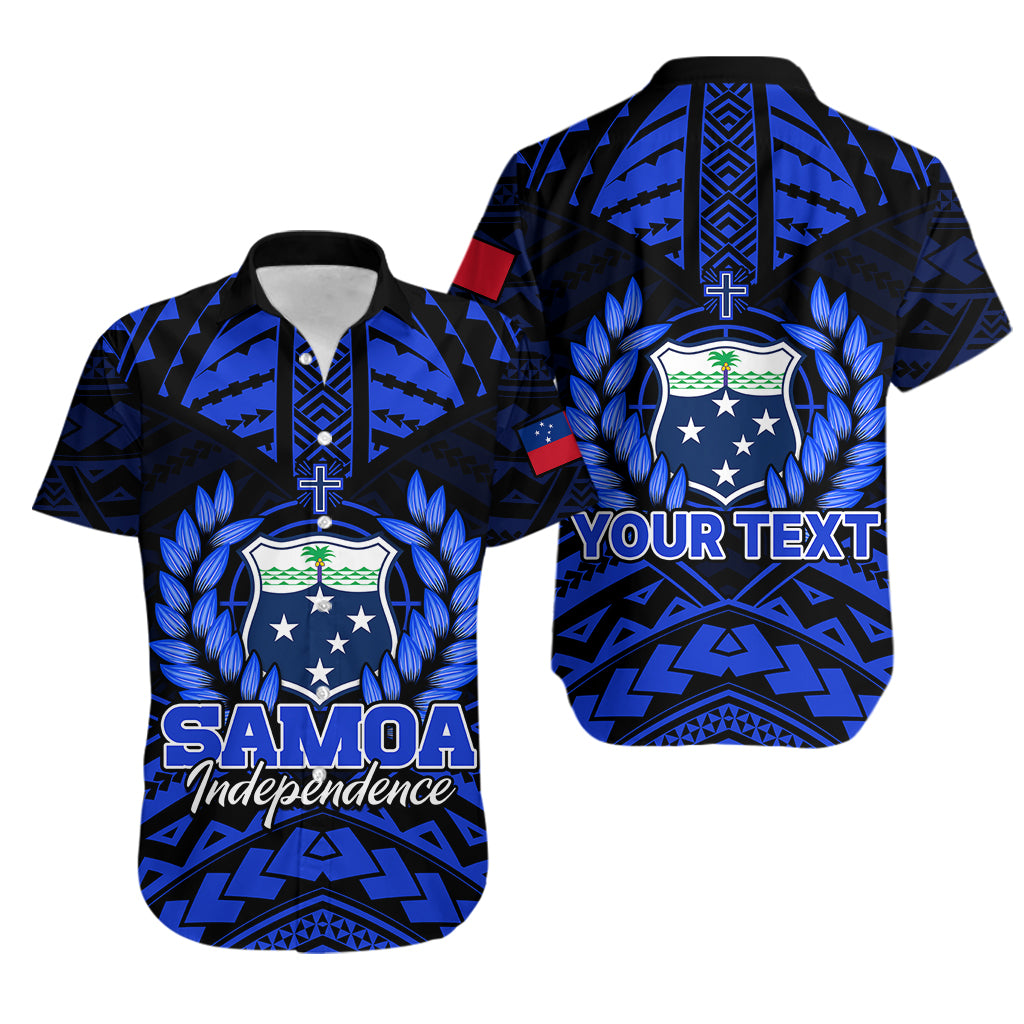 (Custom Personalised) Samoa Independence Day Hawaiian Shirt Ulafa Polynesian Unique Blue No3 LT9 Blue - Polynesian Pride