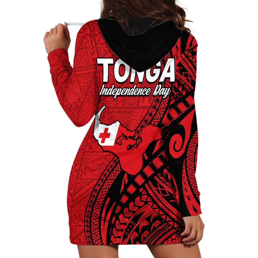 Tonga Independence Anniversary Hoodie Dress Tongan Tribal Pattern Unique Version LT9 - Polynesian Pride