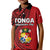 (Custom Personalised) Tonga Independence Anniversary Kid Polo Shirt Tongan Tribal Pattern Unique Version LT9 Kid Red - Polynesian Pride