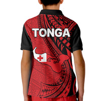 Polynesian Tonga Kid Polo Shirt Tribal Pattern Unique Version LT9 - Polynesian Pride