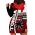 Tonga Kupesi Ngatu Hoodie Dress Proud Tonga with Flag and Palm Tree LT9 - Polynesian Pride