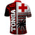 Tonga Kupesi Ngatu Polo Shirt Proud Tonga with Flag and Palm Tree LT9 - Polynesian Pride