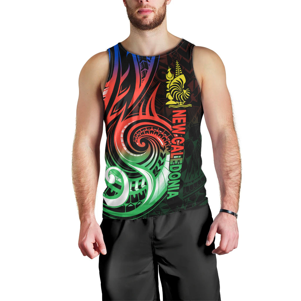 New Caledonia Men Tank Top Emblem Nautilus Shell LT9 - Polynesian Pride