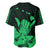 Hawaii Shaka Sign Baseball Jersey Green Version LT9 - Polynesian Pride