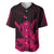 Hawaii Shaka Sign Baseball Jersey Pink Version LT9 - Polynesian Pride