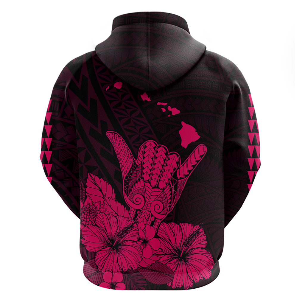 Hawaii Shaka Sign Hoodie Pink Version LT9 - Polynesian Pride